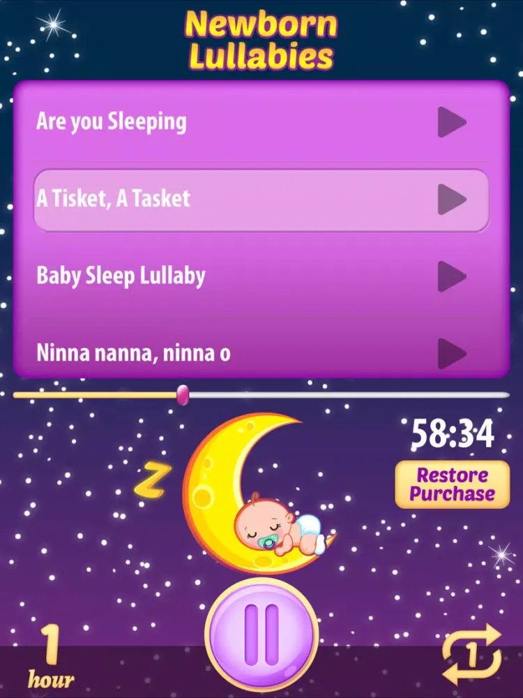 تصاویر Newborn Lullabies Sweet Dreams Baby Relaxation iPad 