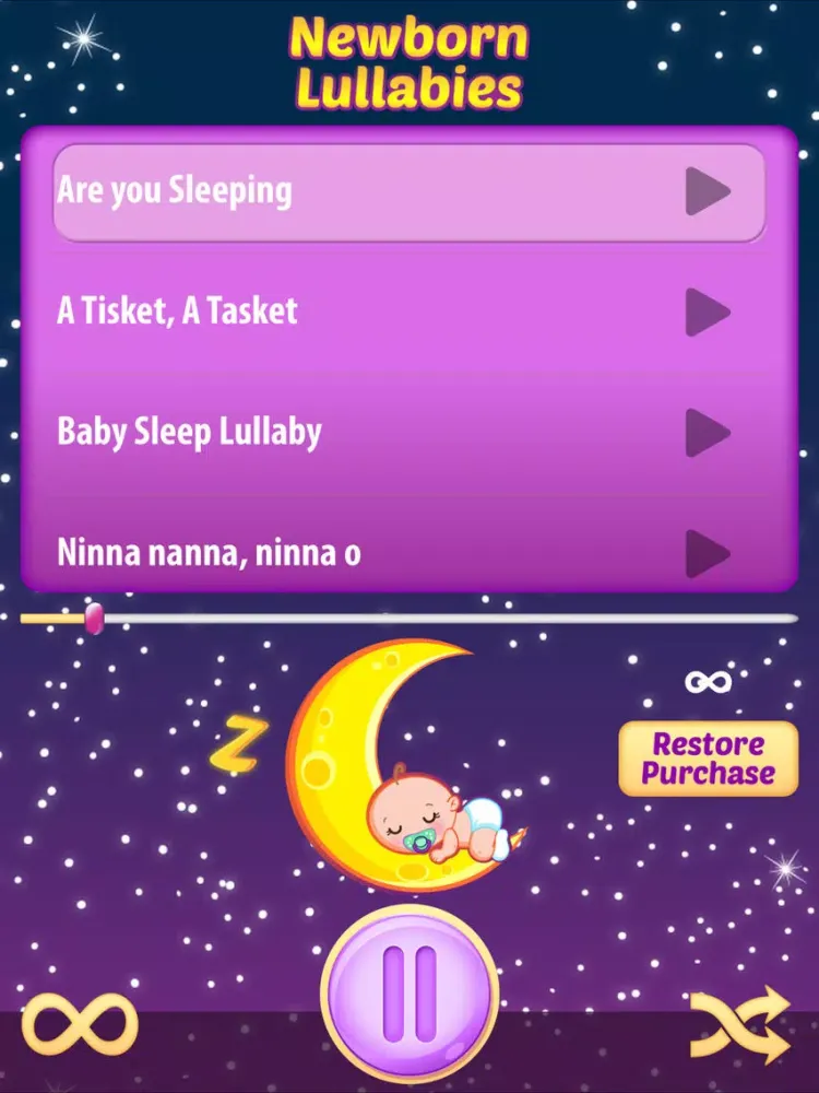 تصاویر Newborn Lullabies Sweet Dreams Baby Relaxation iPad 