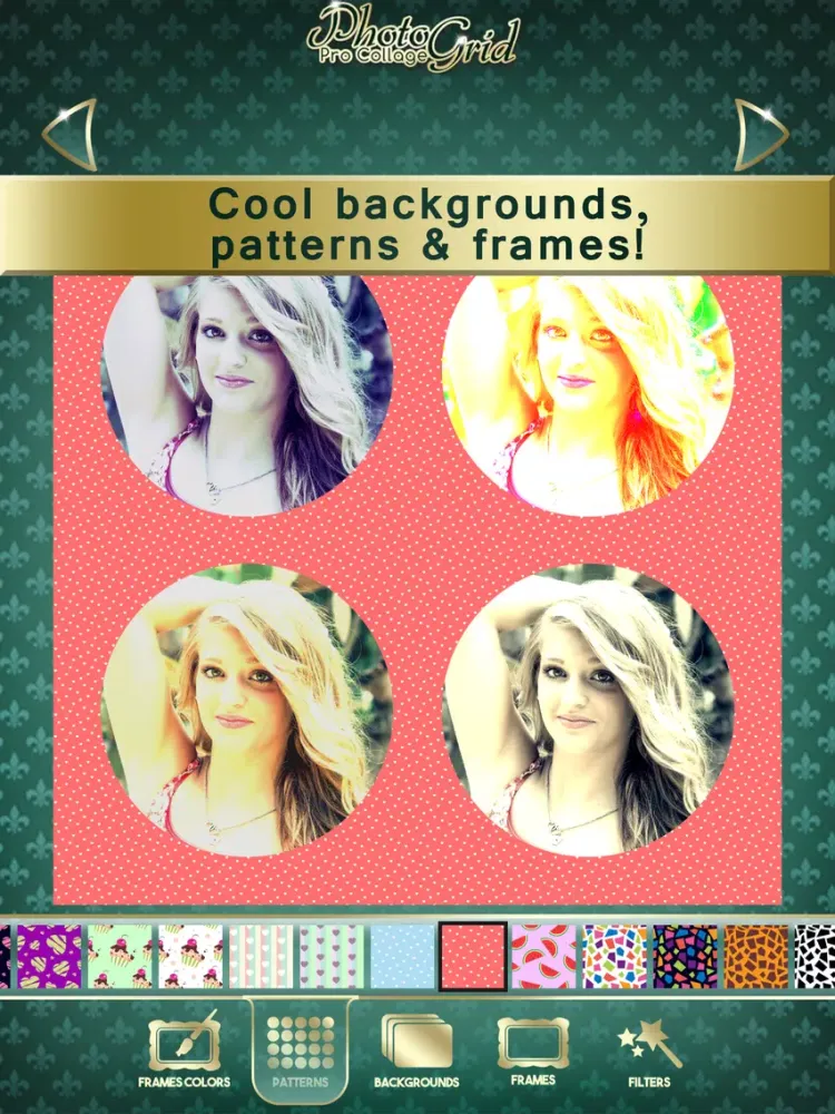 Photo Grid Pro Collage Maker & Selfie Editor: Art of Photography Studio iPad  Screenshots