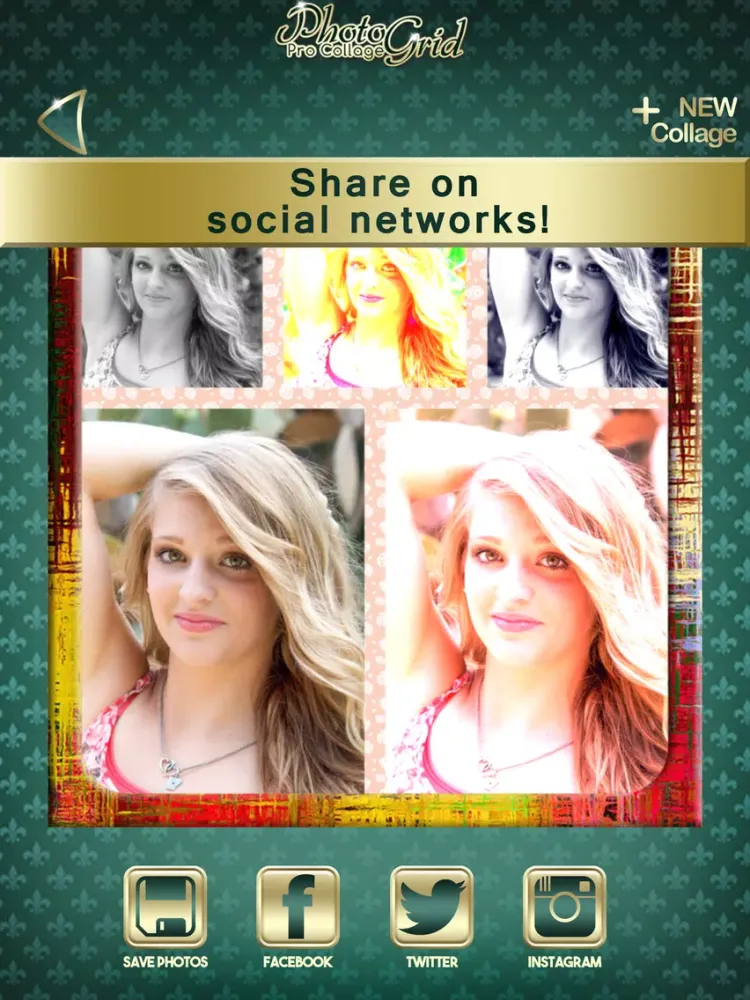 Photo Grid Pro Collage Maker & Selfie Editor: Art of Photography Studio iPad  Screenshots