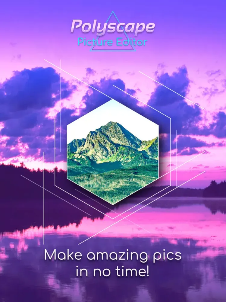 Capturas de tela do Polyscape Picture Editor iPad 