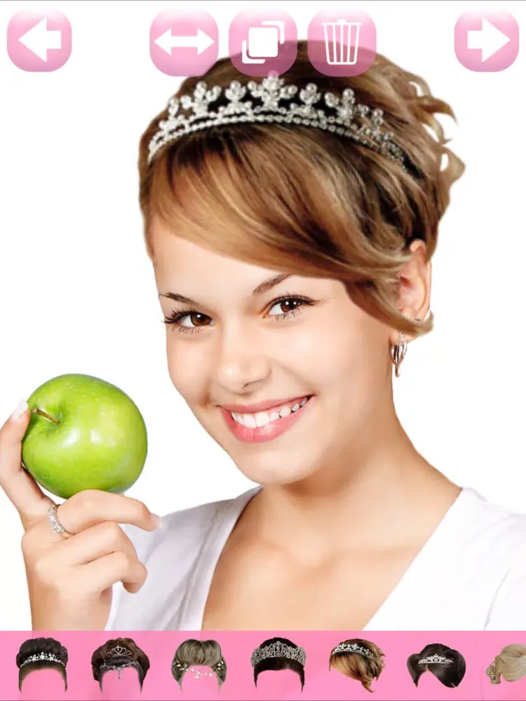 Princess Hair Styles Beauty Salon Virtual Makeover iPad 应用截图