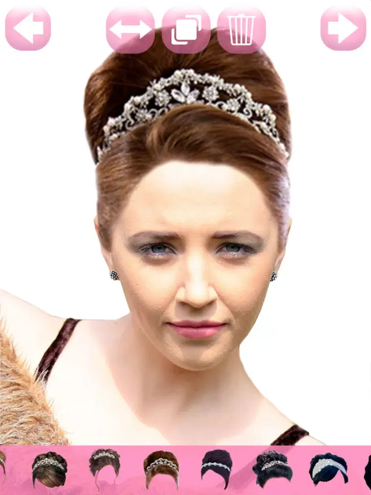 Princess Hair Styles Beauty Salon Virtual Makeover iPad 应用截图