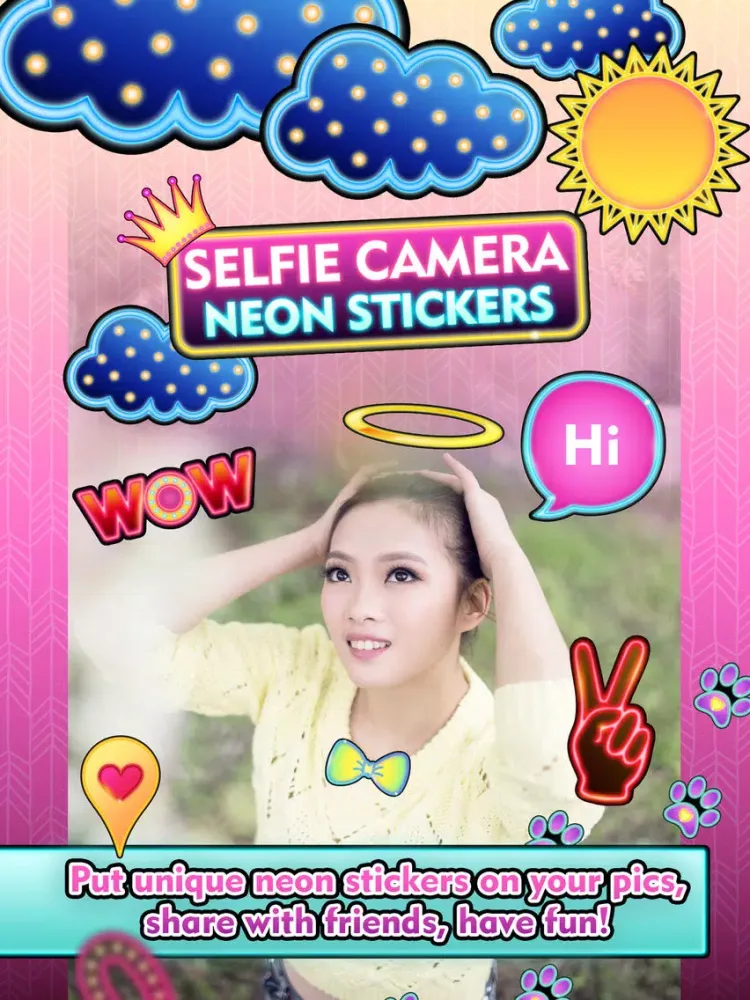 Fun Camera Photo Stickers & Beauty Selfie Editor iPad  Screenshots