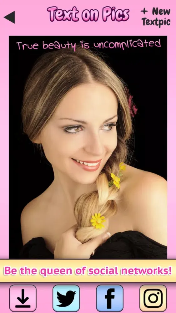 Text on Pics: Photo Write Editor & Selfie Captions Ekran Görüntüleri