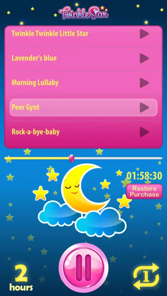 Tangkapan layar Twinkle Star Baby Lullaby Set Sleep Well Melodies