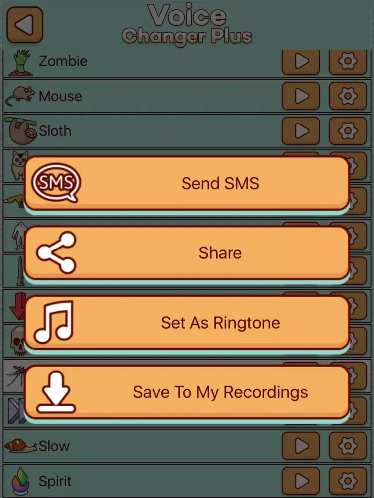 Tangkapan layar Voice Changer Recorder Plus Funny Audio Effects iPad 