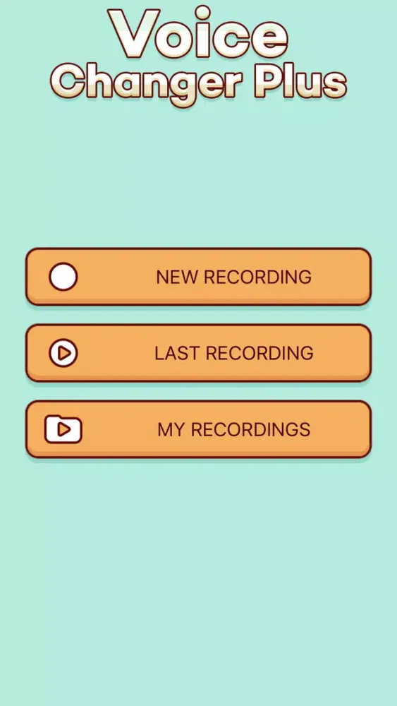 Tangkapan layar Voice Changer Recorder Plus Funny Audio Effects