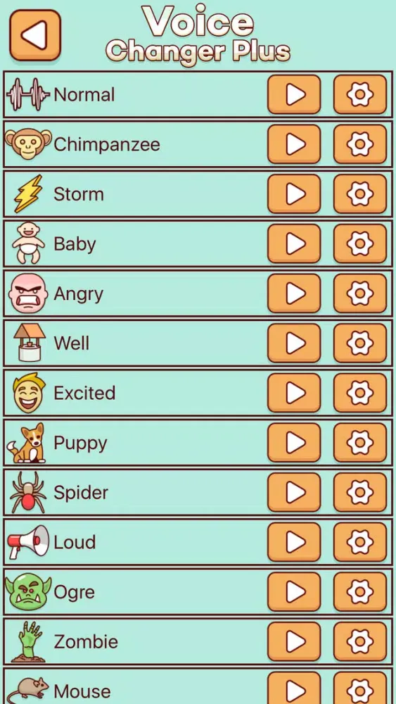 Tangkapan layar Voice Changer Recorder Plus Funny Audio Effects