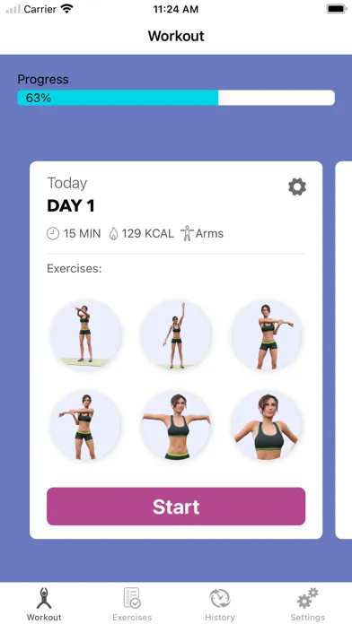 Arms Shoulders Workout 30 Days স্ক্রিনশট