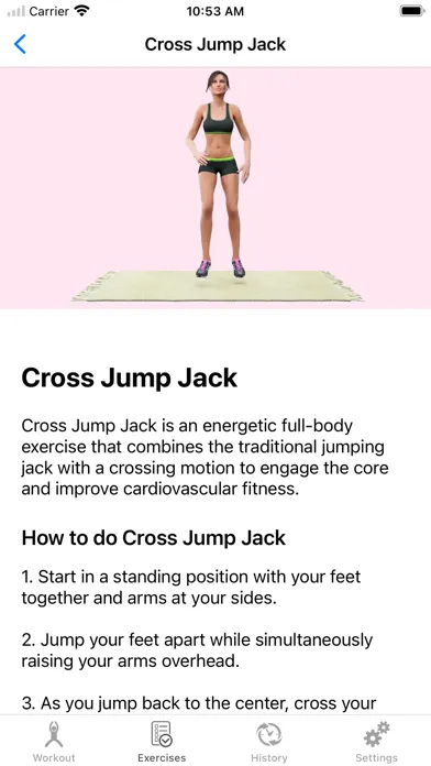 ภาพหน้าจอของ Glutes Butt Workout Home Plan