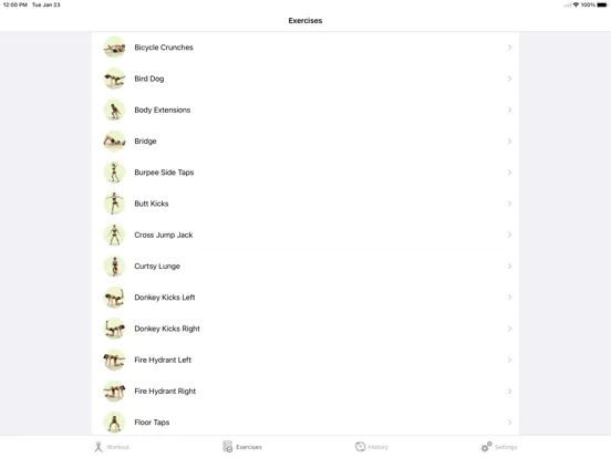 Скриншоты Tabata Workout Plan - 30 Days iPad 