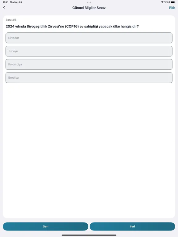 Capturas de tela do KPSS 2025 Güncel Bilgiler iPad 