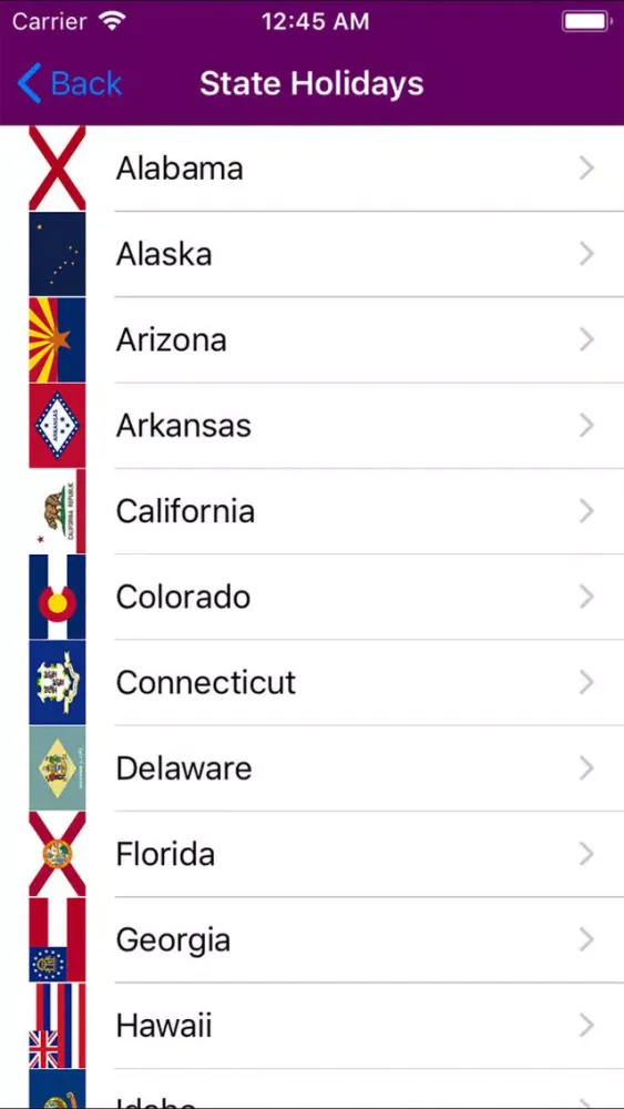 2019 US Holiday Calendar NoAds应用截图
