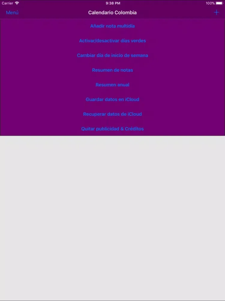 Capturas de pantalla de Calendario 2019 Colombia NoAds iPad 
