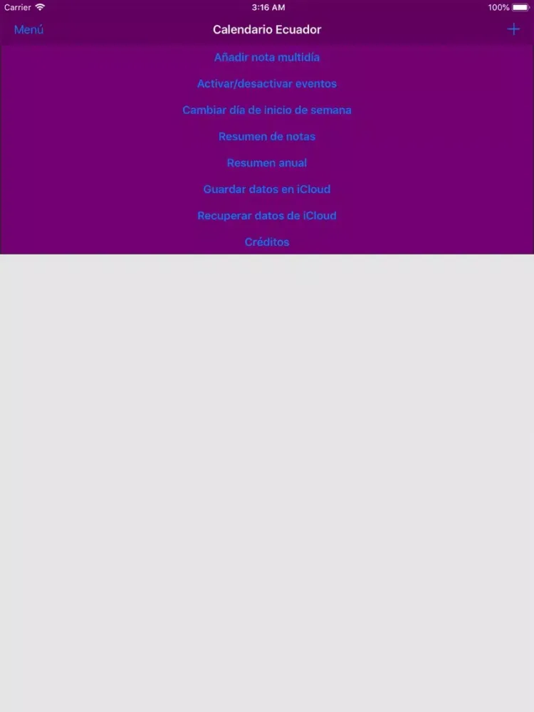 Calendario 2019 Ecuador iPad  سکرین شاٹس