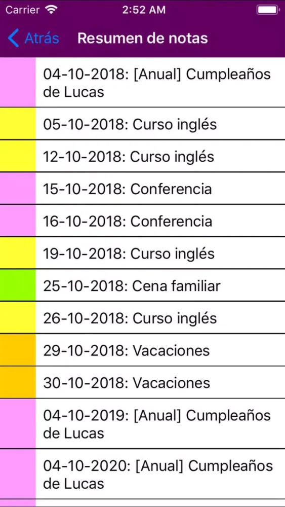 Calendario 2019 Ecuador سکرین شاٹس