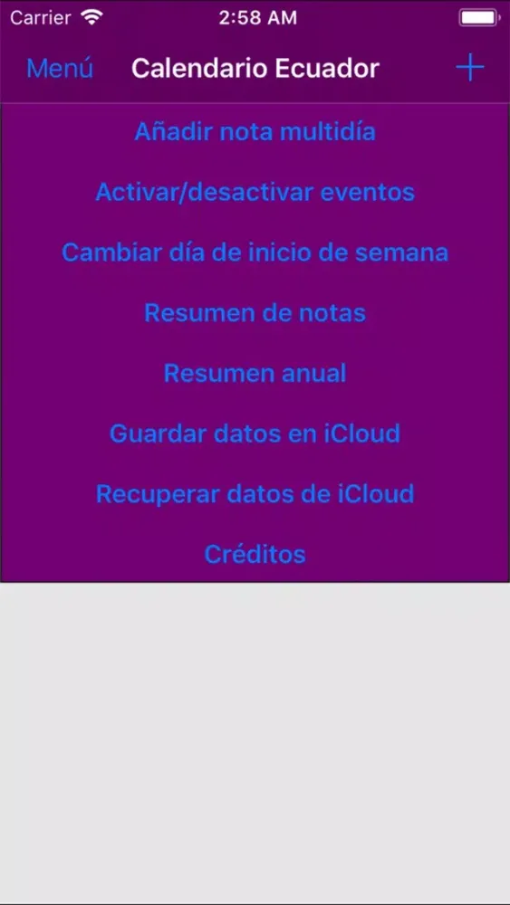 Calendario 2019 Ecuador سکرین شاٹس