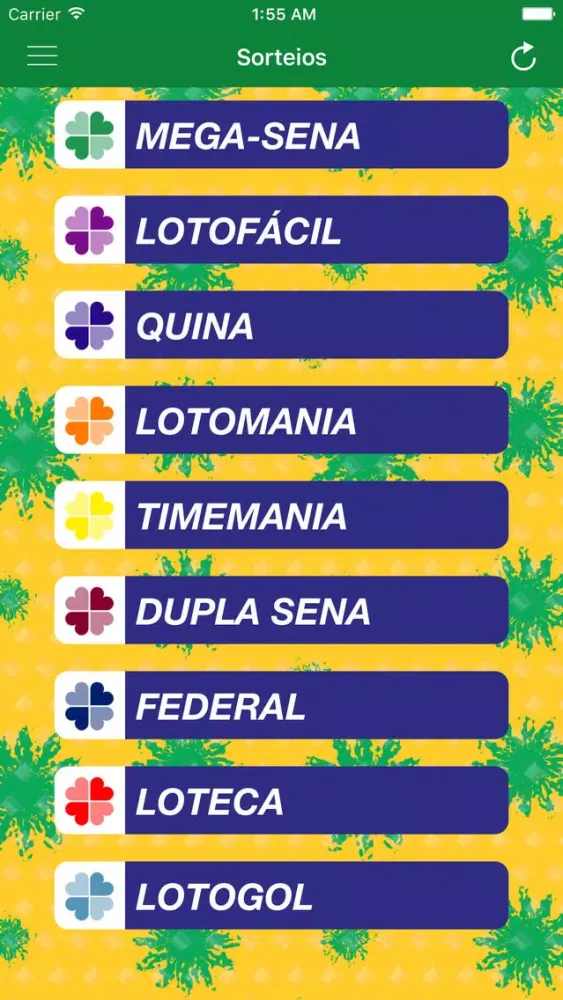 Capturas de pantalla de Sorteios Brasil Loterias NoAd