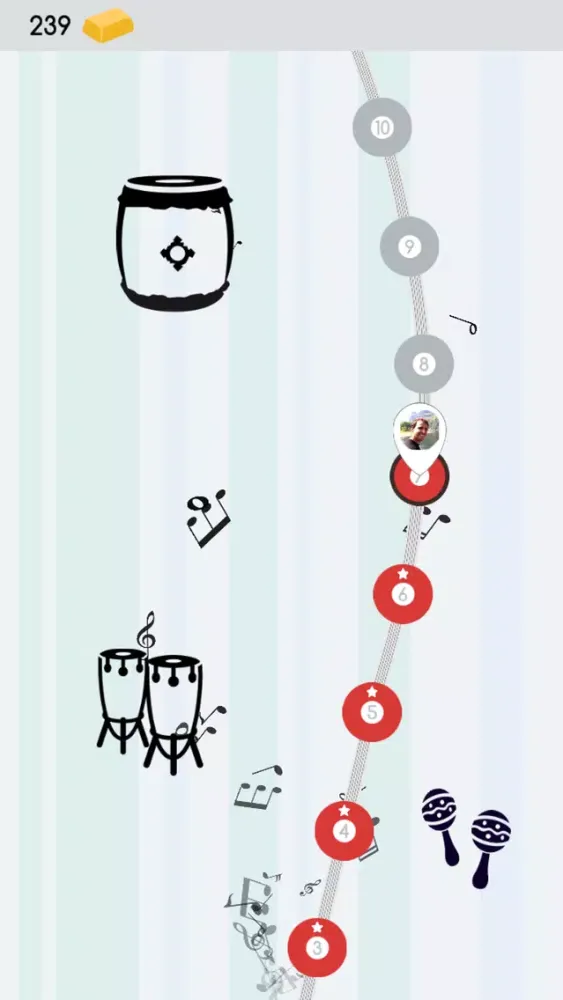 Percussion: rhythmic tap tap game应用截图