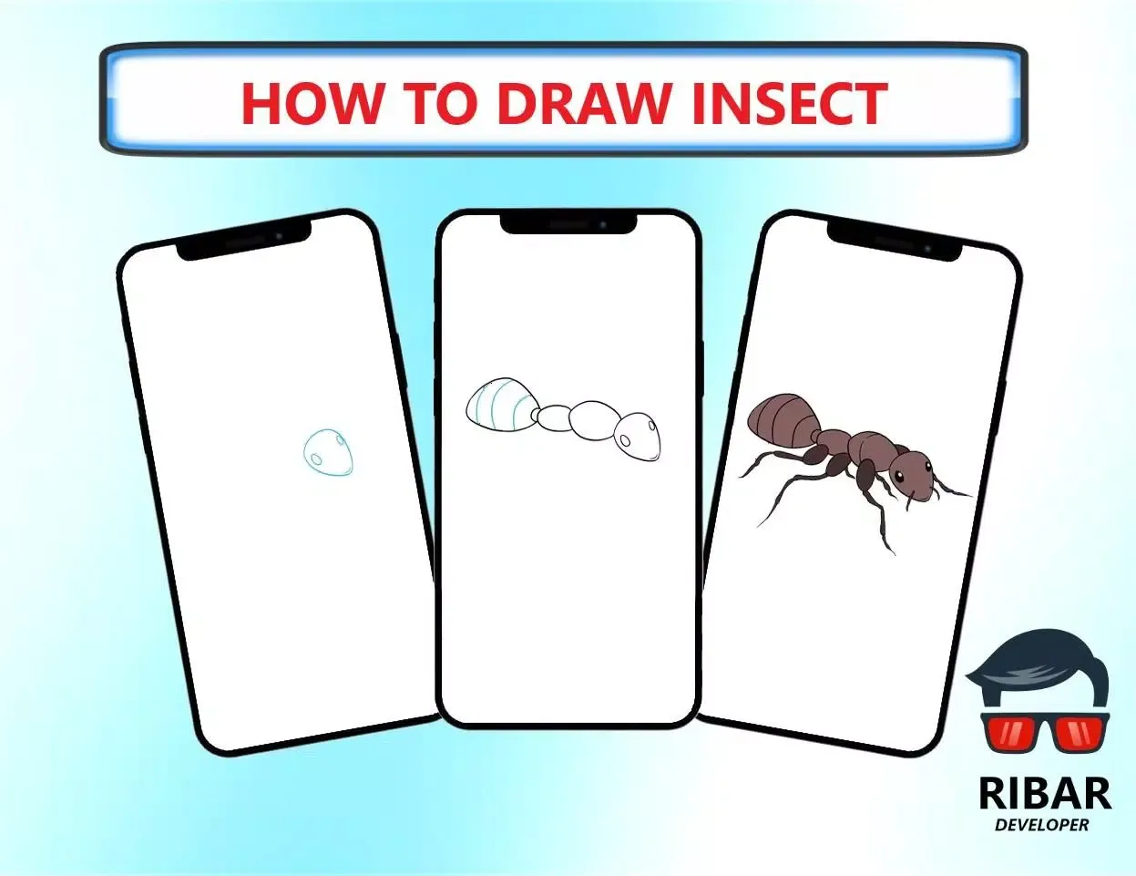 Capturas de tela do How To Draw Insect