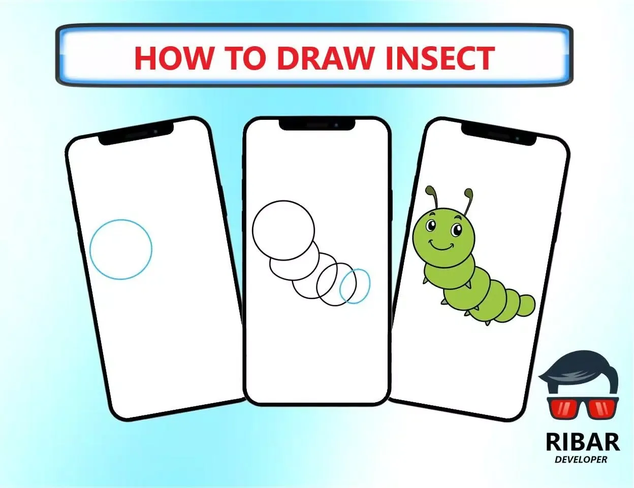 Capturas de tela do How To Draw Insect