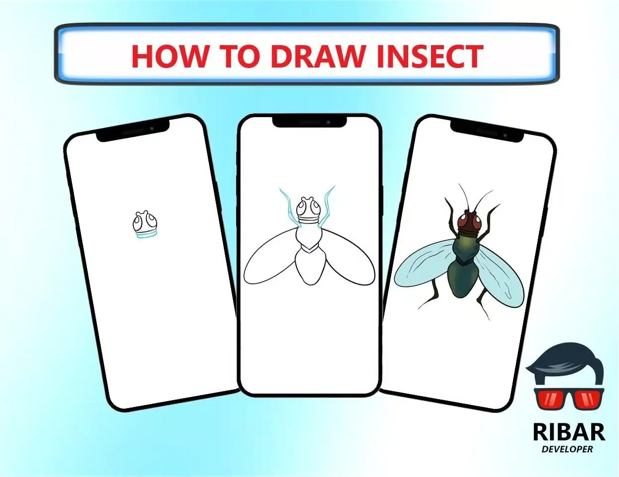 Capturas de tela do How To Draw Insect