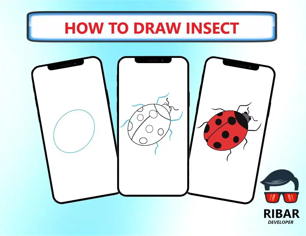 Capturas de tela do How To Draw Insect