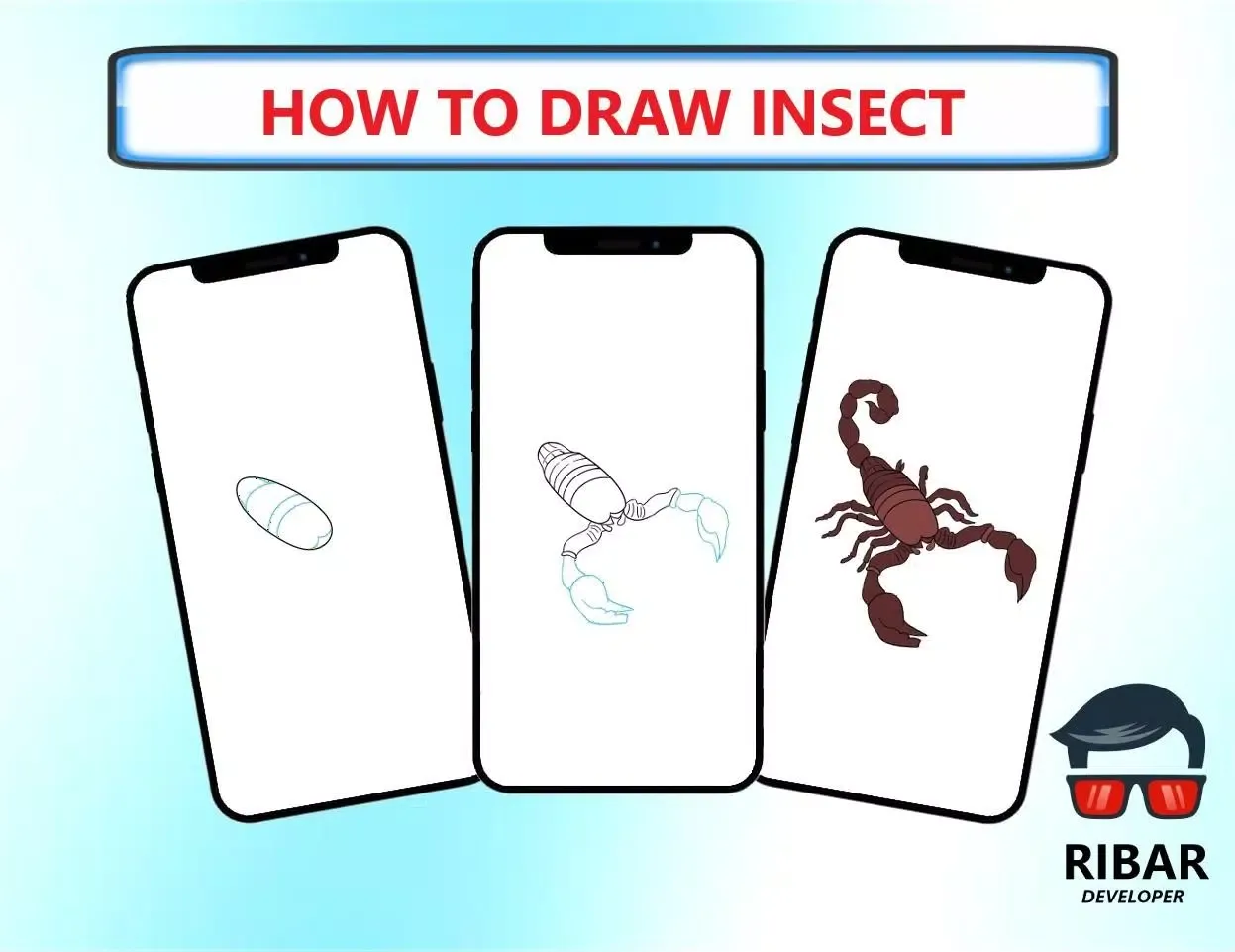 Capturas de tela do How To Draw Insect