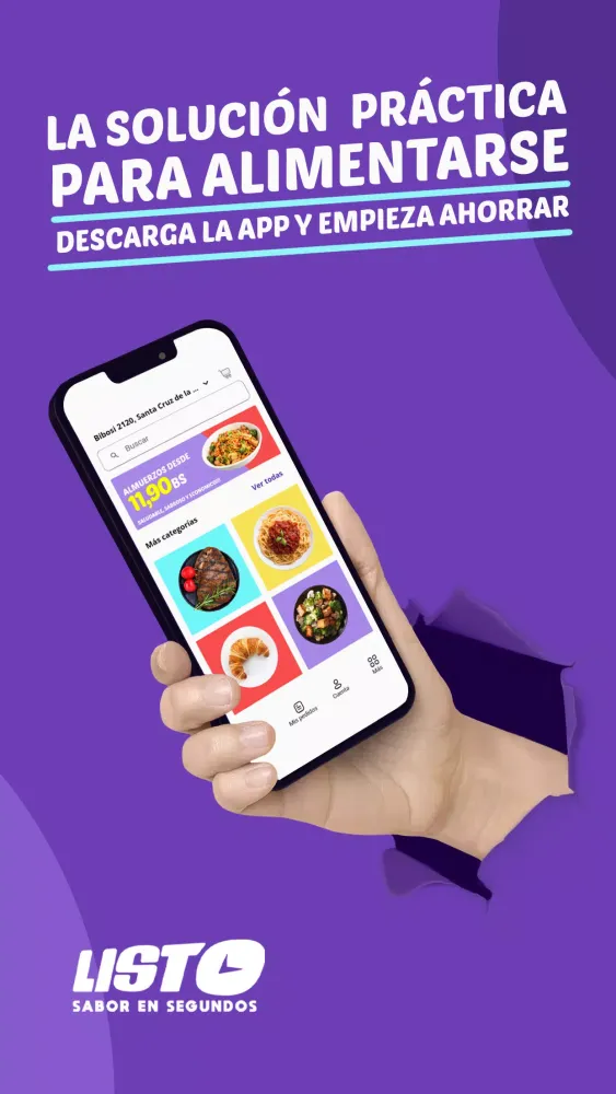 Capturas de tela do Listo - Delivery App