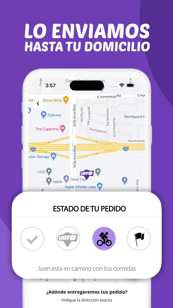 Capturas de tela do Listo - Delivery App