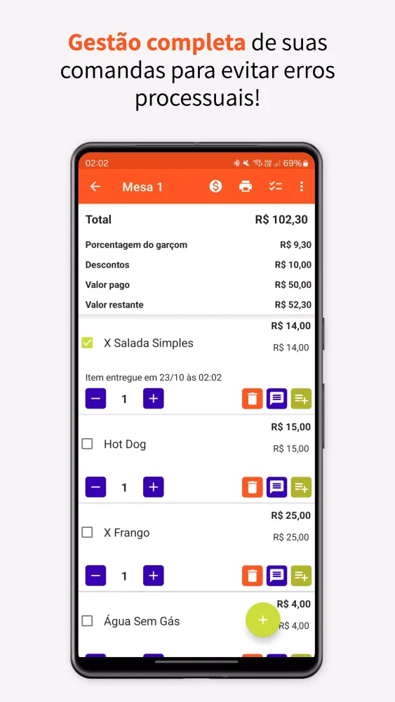 Comanda eletrônica स्क्रीनशॉट