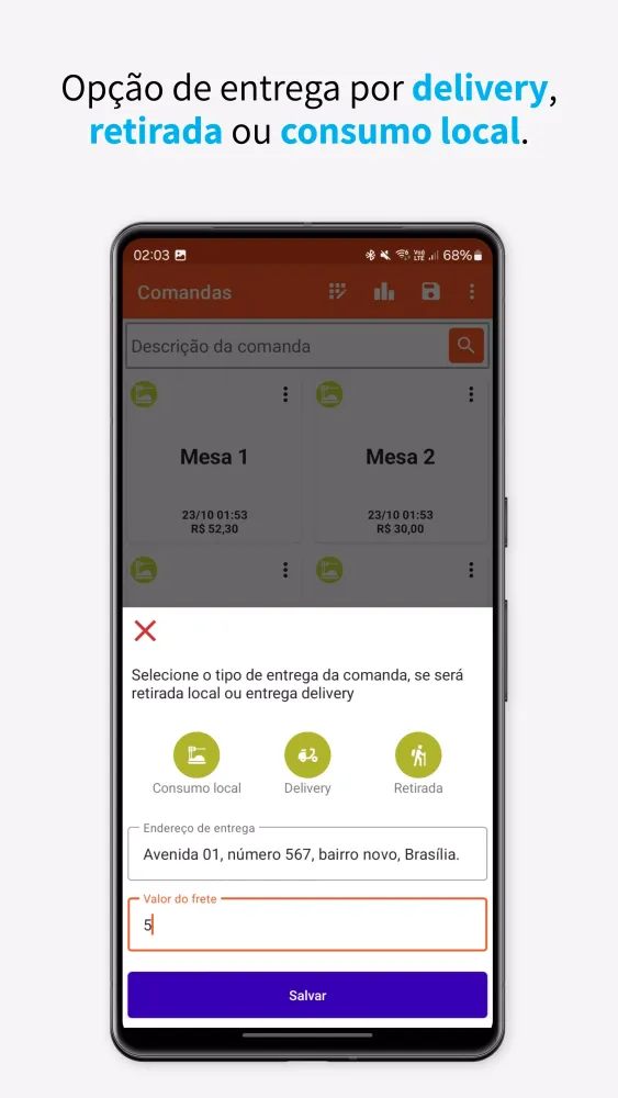 Comanda eletrônica स्क्रीनशॉट