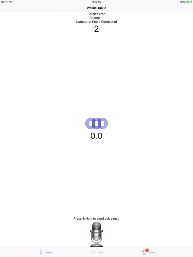 Screenshot di Walkie Talkie: Voice & IM Chat iPad 