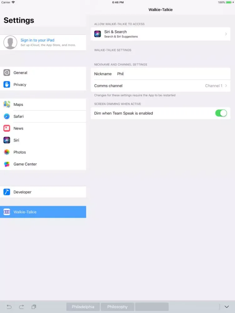 Screenshot di Walkie Talkie: Voice & IM Chat iPad 