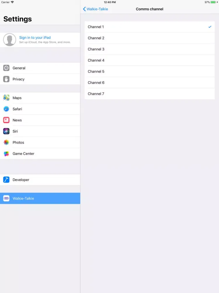 Screenshot di Walkie Talkie: Voice & IM Chat iPad 