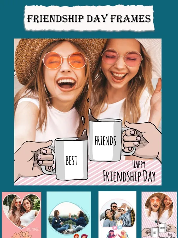 Ảnh chụp màn hình của Friendship Day Frames & Ecards iPad 