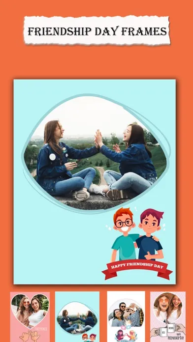 Ảnh chụp màn hình của Friendship Day Frames & Ecards