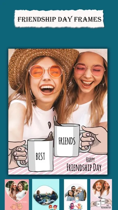 Ảnh chụp màn hình của Friendship Day Frames & Ecards