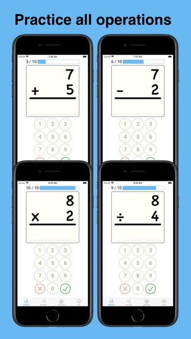 Tangkapan layar Flash Cards: Math Facts