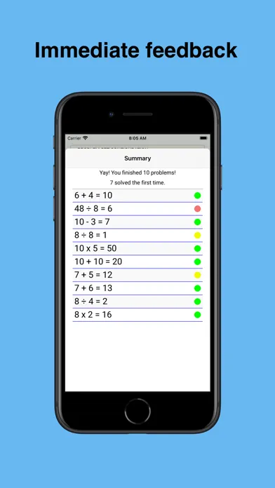 Tangkapan layar Flash Cards: Math Facts