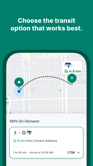 ภาพหน้าจอของ RMV On-Demand 2.0