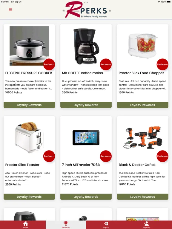Screenshot di Ridley's Family Market iPad 