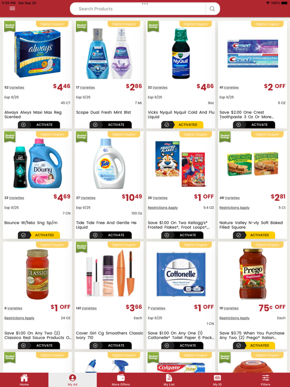 Capturas de pantalla de Ridley's Family Market iPad 