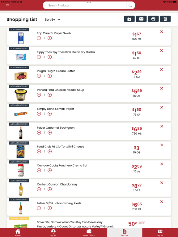 Capturas de pantalla de Ridley's Family Market iPad 
