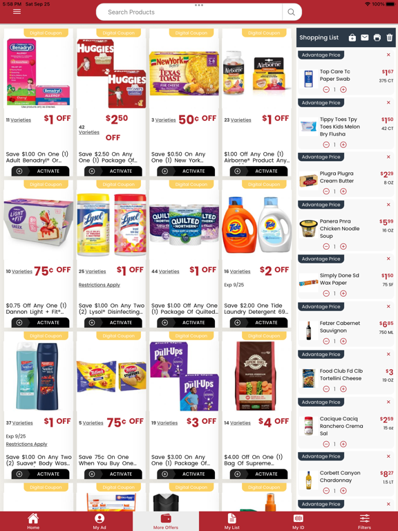 Capturas de pantalla de Ridley's Family Market iPad 