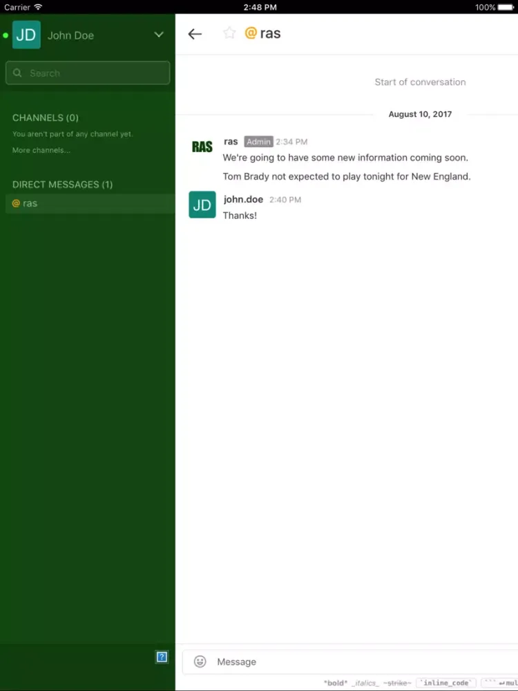 Right Angle Sports iPad  Screenshots