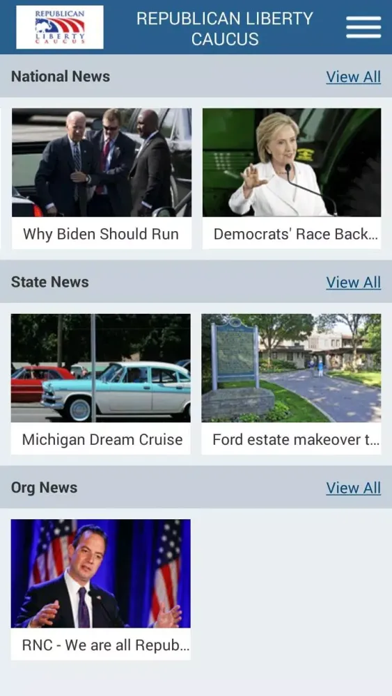 Capturas de tela do Republican Party of Louisiana