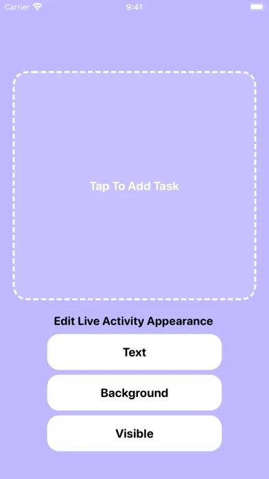 Capturas de tela do Tasks - Create Live Activities