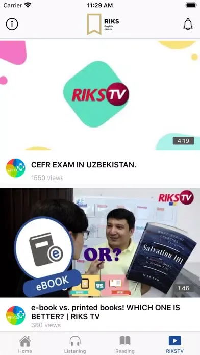 ภาพหน้าจอของ RIKS English Learning